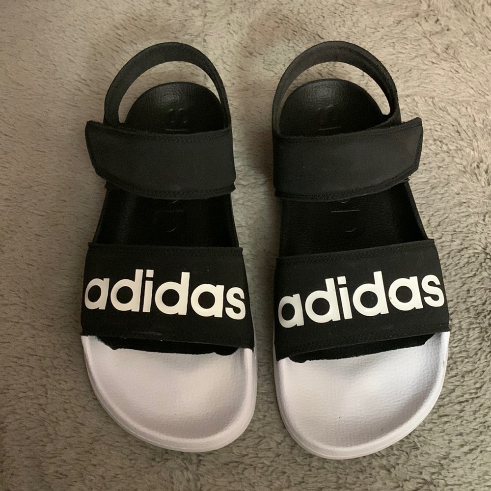 Adidas Velcro sandles, lightly worn, size us 8